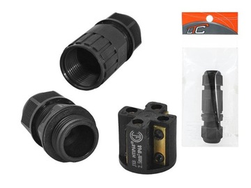 Złącze wodoszczelne IP68 mufa KJ-M20S-07 13A 4tory
