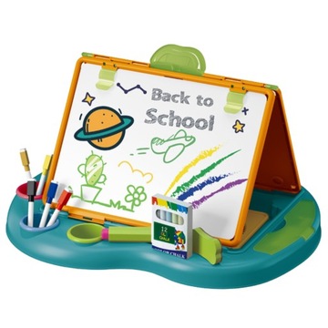 ДВУСТОРОННЯЯ МАГНИТНАЯ ДОСКА ДЛЯ РИСОВАНИЯ НАБОР НАСТОЛЬНЫХ ИГР ДЛЯ ДЕТЕЙ