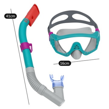 НАБОР ДЛЯ ДАЙВИНГА МАСКА + ТРУБКА Bestway +14 лет