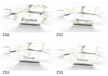 Krówki mleczne PERSONALIZOWANE na KOMUNIE 1 kg Alestudio4All