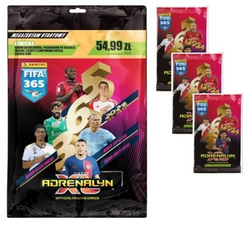 KARTY FIFA 365 ADRENALYN 2024 mega zestaw startowy