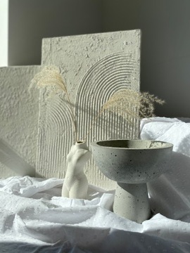 BETONOWA DONICA MISA Z BETONU okrągła wysokość 27