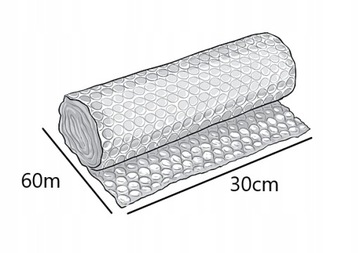 MAŁY PAKOWCZ FOLIA STRETCH CZARNA 3KG BĄBELKOWA 30CM TAŚMA AKRYLOWA 6SZT