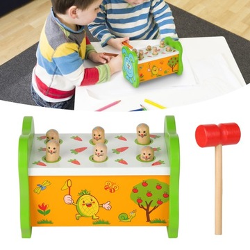 Деревянная игрушка-колотка настольная
