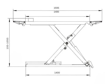 МОБИЛЬНАЯ МАСТЕРСКАЯ НОЖНИЧНЫЙ ПОДЪЕМНИК 3 ТОННЫ 1М TM-GROUP