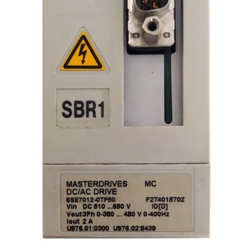 SIEMENS SIMOVERT 6SE7012-0TP50 УПРАВЛЕНИЕ ДВИЖЕНИЕМ