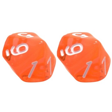 ZESTAW 2 KOSTEK K10 RPG KOŚĆ DZIESIĘCIOŚCIENNA KRĄG MAGÓW 0-9