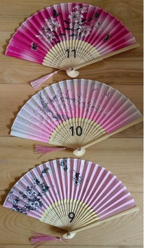 Элегантный деревянный бамбуковый веер с кисточкой LUX