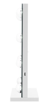 Зеркало для макияжа Humanas со светодиодной подсветкой, 12 белых лампочек