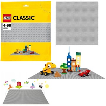 KLOCKI LEGO CLASSIC SZARA PŁYTKA KONSTRUKCYJNA PREZENT DLA 4,5,6 LATKA