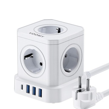 Magic Cube Multi functional Socket with Multi hole High Power Strip PD20W