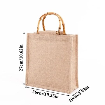 Jutowa torba na zakupy DIY