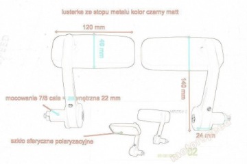 ЗЕРКАЛА ЗЕРКАЛО КАФЕ CUSTOM RACER DRAG CHOPER