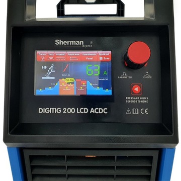 SHERMAN DIGITIG 200 LCD ИНВЕРТОРНЫЙ СВАРОЧНЫЙ АППАРАТ ACDC