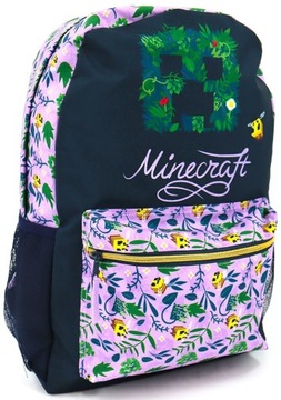 Plecak Szkolny MINECRAFT Creeper Kwiaty Pszczoły