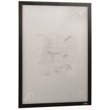 Рамка А3, магнитная, отрывающаяся, Durable Duraframe, черная, 1 шт.