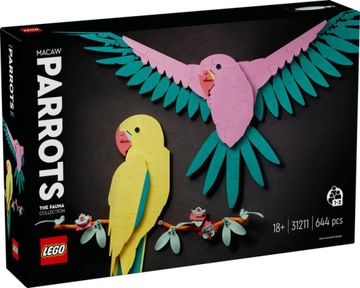 LEGO ART Kolekcja zwierząt papugi ary 31211