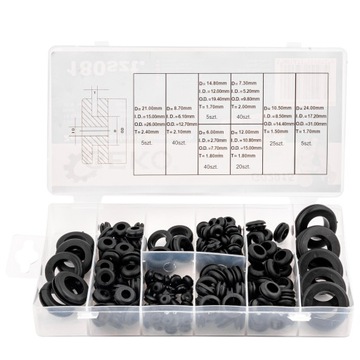 РЕЗИНОВЫЕ ВТУЛКИ НАБОР РЕЗИНОВЫХ Втулок 180 ШТ.