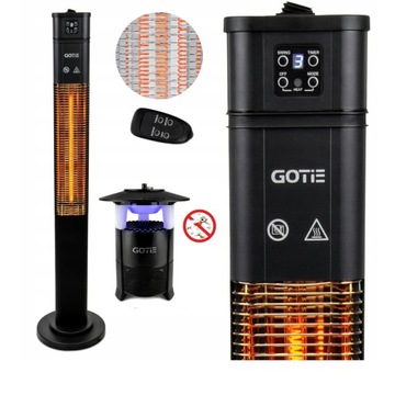 Promiennik podczerwieni Gotie GOE-1600 + lampa owadobójcza GLO-100
