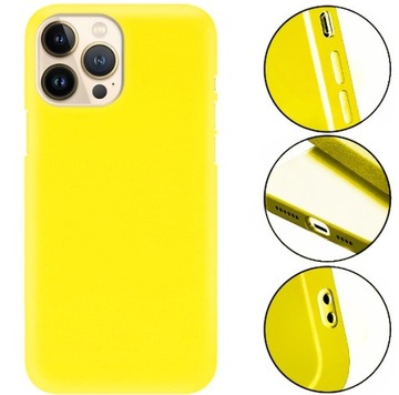 ETUI MATOWE ŻÓŁTY do IPHONE 13 PRO MAX Case Smooth