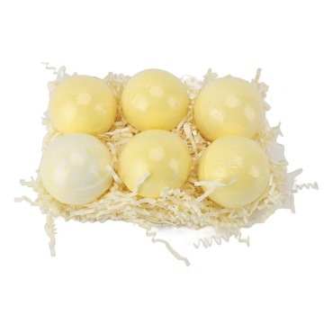 НАБОР ШАРИКОВ ДЛЯ ВАННЫ ОБРУЧАЛЬНЫХ, С ЗАПАХОМ ЛИМОНА, 4 ШТ.