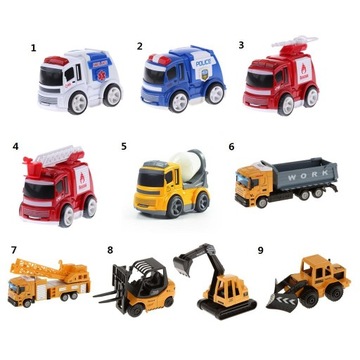 1:64 Модель автомобиля из литого под давлением пожарного автомобиля из пластикового сплава