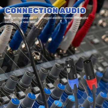 Микрофонные кабели Микрофонный короткий разъем XLR Audio