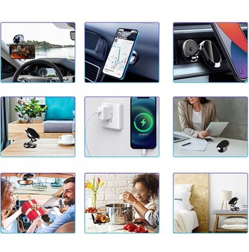 UCHWYT MAGNETYCZNY MOCNY NA TELEFON DO SAMOCHODU