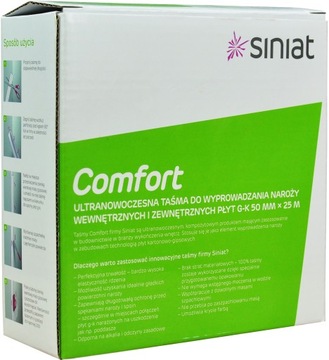 Угловая лента для гипсокартона Siniat COMFORT, 25 м