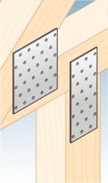 PP2 ПЕРФОРИРОВАННАЯ ПЛИТА ПЛОСКИЙ СОЕДИНИТЕЛЬ 40х100 10шт.