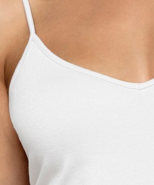Koszulka damska Atlantic na ramiączkach BLV-197 biała XL
