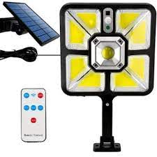 HALOGEN SOLAR LED + PILOT Z CZUJNIKIEM RUCHU XJ4934