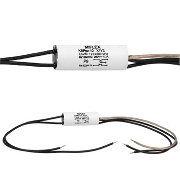 Kondensator przeciwzakłóceniowy Miflex 0,1 uF 250 V