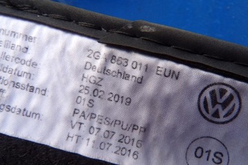 ВЕЛЮРОВЫЕ КОВРИКИ 2GA863011 VW T-ROC