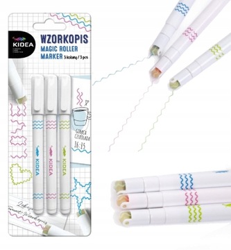 Wzorkopis szlaczkopis 3 kolory Kidea