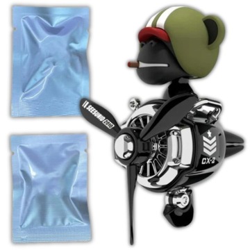 ODLOTOWY MIŚ MAŁPA ZAPACH PERFUMY ODŚWIEŻACZ SAMOCHODU DO KRATKI NAWIEWU