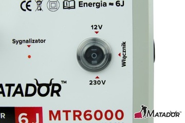 Elektryzator uniwersalny NA BYDŁO DZIKI SARNY MOCNY 6J 12V/230V B. MOCNY