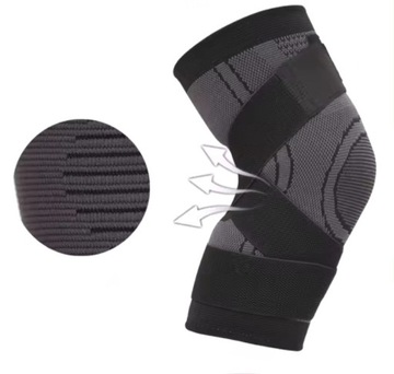 ORTEZA STABILIZATOR OPASKA NA KOLANO ELASTYCZNA ORTOPEDYCZNA RZEP ROZ. S