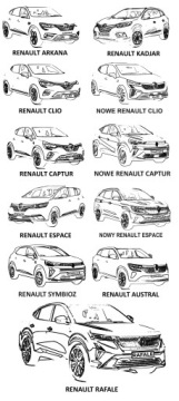 Чехол для карты RENAULT Megane Clio Austral Captur Arkana Kadjar Rafale Symbioz