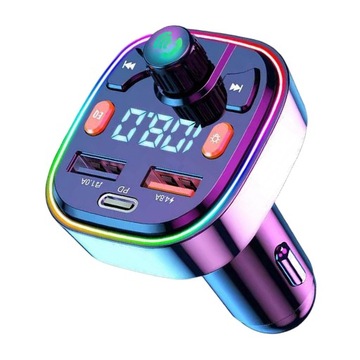 FM-модулятор Bluetooth Комплект громкой связи Беспроводной адаптер Автомобильный FM-модулятор