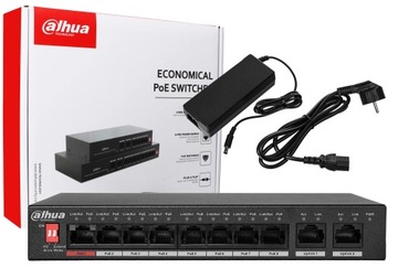 SWITCH PoE PFS3010-8ET-96-V2 8 Portów DAHUA