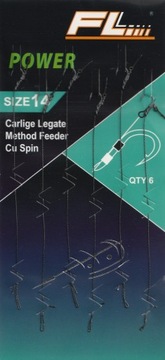 PRZYPONY METHOD FEEDER HAK 14 POWER Z IGŁĄ 10CM