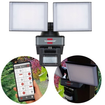 Reflektor z CZUJNIKIEM RUCHU Lampa zewnętrzna LED STEROWANIE Google Alexa