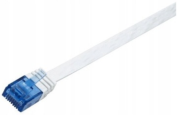 PŁASKI kabel sieciowy LAN RJ45 patchcord CAT5e 15m