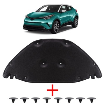 TOYOTA C-HR AX10 2016-2023 WYGŁUSZENIE MASKI 53341F4010 + SPINKI