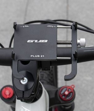 UCHWYT NA TELEFON DO ROWERU MOTOCYKLU GUB PLUS 21 NA KIEROWNICE ALUMINIOWY