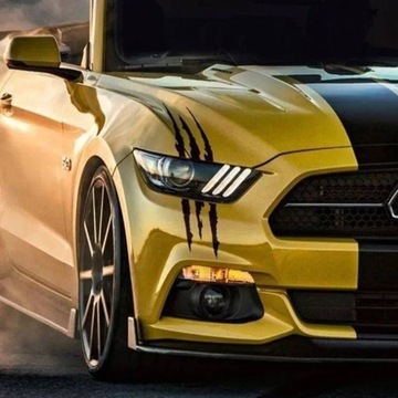 АВТОМОБИЛЬНАЯ НАКЛЕЙКА MONSTER CLAWS ЧЕРНАЯ