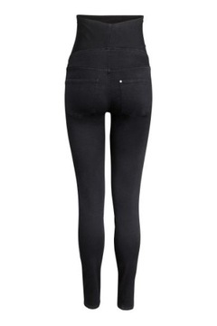 H&M HM MAMA Tregginsy Spodnie jeansowe ciążowe z panelem elastyczne 42 XL