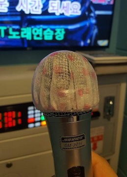 200шт одноразовые чехлы для микрофона белые розовые