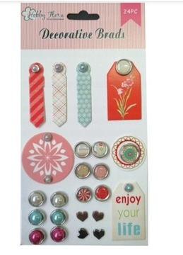 Ćwieki dekoracyjne ozdobne 24 szt.Hobby Flora